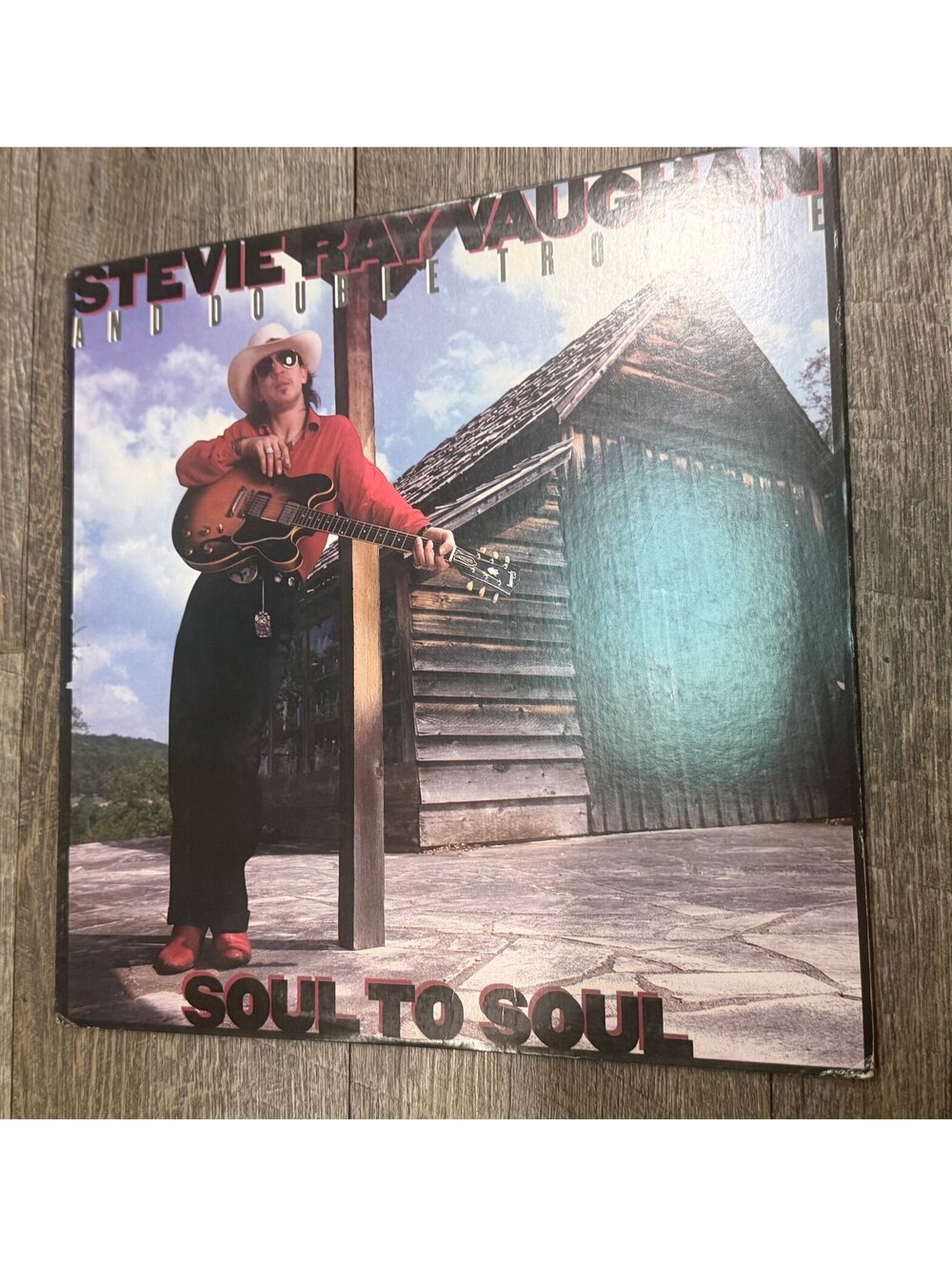 Stevie Ray Vaughan & Double Trouble Soul to Soul LP FE 40036